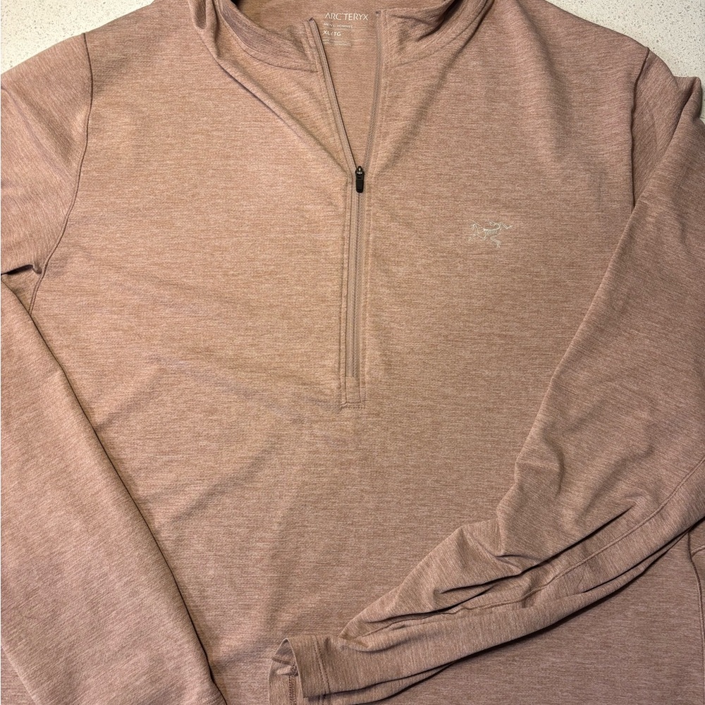 Arc'teryx Light Pink Zip-Up Sweater